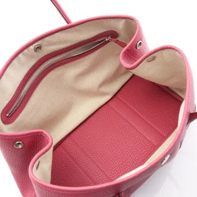 Pre-owned Hermes Bois De Rose Pink Negonda Leather Tote Bag ()