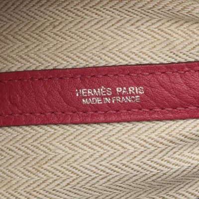 Pre-owned Hermes Bois De Rose Pink Negonda Leather Tote Bag ()