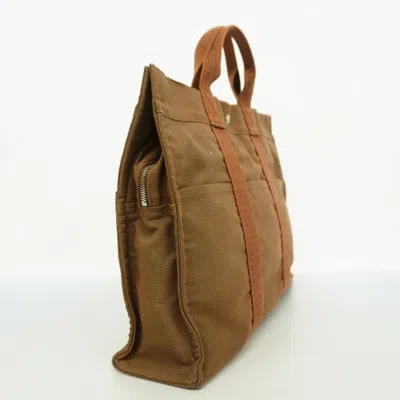Pre-owned Hermes Brown Canvas Tote Bag ()