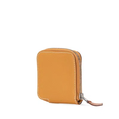Pre-owned Hermes Brown Epsom Leather Coin Purse/coin Case ()