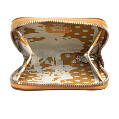 Pre-owned Hermes Brown Epsom Leather Coin Purse/coin Case ()