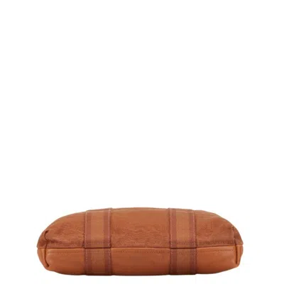 Pre-owned Hermes Brown Canvas Leather Tote Bag ()