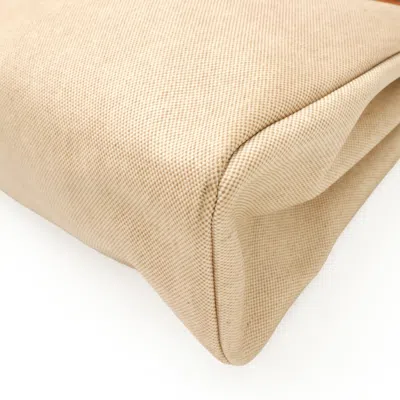 Pre-owned Hermes Brown Natural Toile H Leather Handbag Shoulder Bag ()