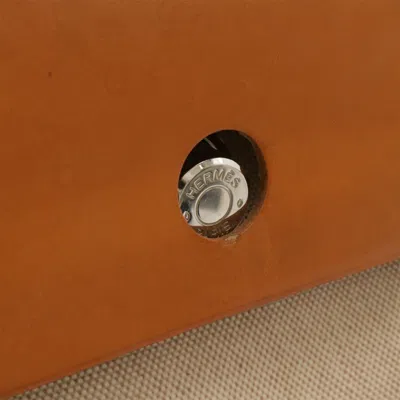 Pre-owned Hermes Brown Natural Toile H Leather Handbag Shoulder Bag ()