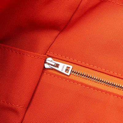 Pre-owned Hermes Brown Navy Canvas Handbag Shoulder Bag ()