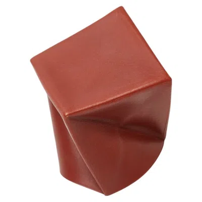 Pre-owned Hermes Brown Pink Chevre Leather Coin Purse/coin Case () In Multi