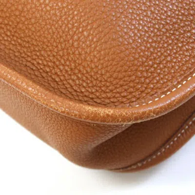 Pre-owned Hermes Brown Taurillon Clemence Leather Shoulder Bag ()