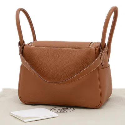Pre-owned Hermes Brown Taurillon Clemence Leather Shoulder Bag ()