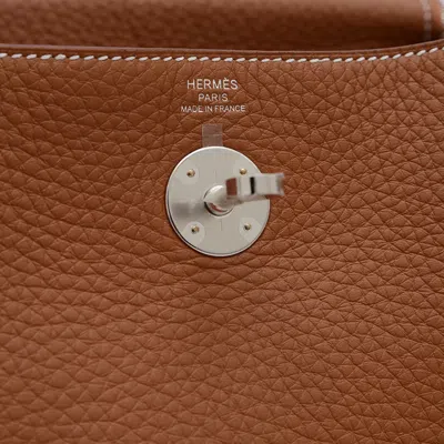 Pre-owned Hermes Brown Taurillon Clemence Leather Shoulder Bag ()