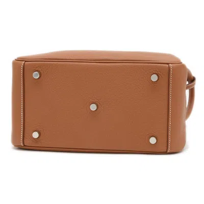 Pre-owned Hermes Brown Taurillon Clemence Leather Shoulder Bag ()