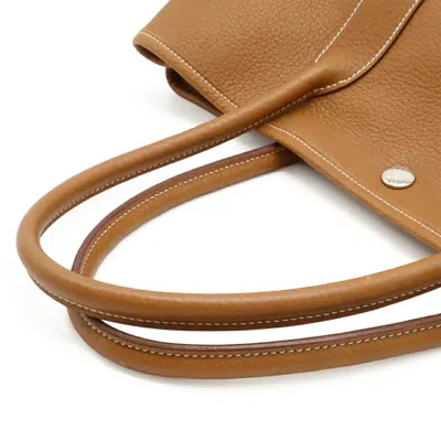 Pre-owned Hermes Camel Negonda Leather Handbag Tote Bag () In Brown