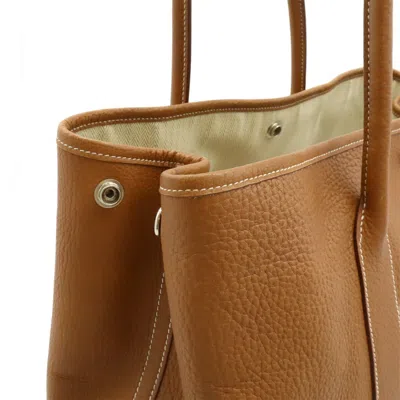 Pre-owned Hermes Camel Negonda Leather Handbag Tote Bag () In Brown