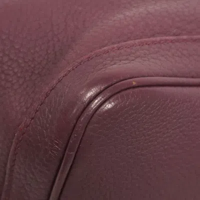 Pre-owned Hermes Cassis Negonda Leather Tote Bag () In Purple
