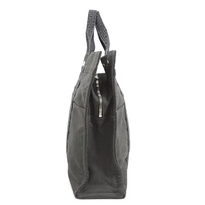 Pre-owned Hermes Dark Gray Canvas Handbag Tote Bag ()