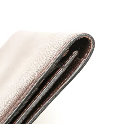 Pre-owned Hermes Dark Brown Ebene Epsom Leather Long Bill Wallet (bi-fold) ()