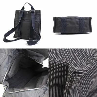 Pre-owned Hermes Dark Gray Canvas Backpack ()