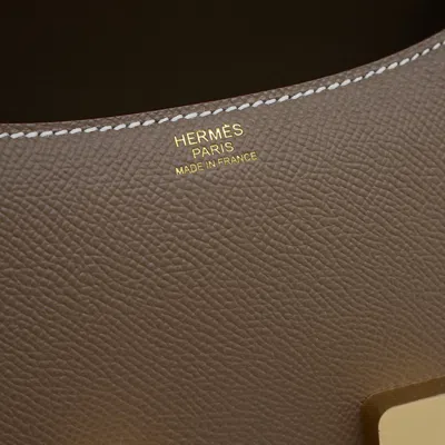 Pre-owned Hermes Etoupe Gray Epsom Leather Shoulder Bag ()