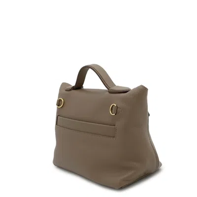 Pre-owned Hermes Etoupe Gray Swift Leather Shoulder Bag ()