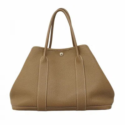 Pre-owned Hermes Etoupe Gray Negonda Leather Tote Bag ()