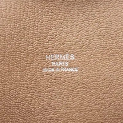 Pre-owned Hermes Etoupe Gray Taurillon Clemence Leather Shoulder Bag ()