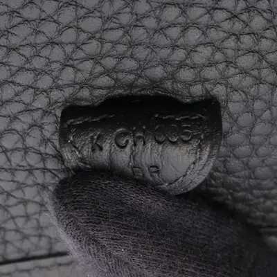 Pre-owned Hermes Evelyne Black Taurillon Clemence Leather Leather Shoulder Bag ()