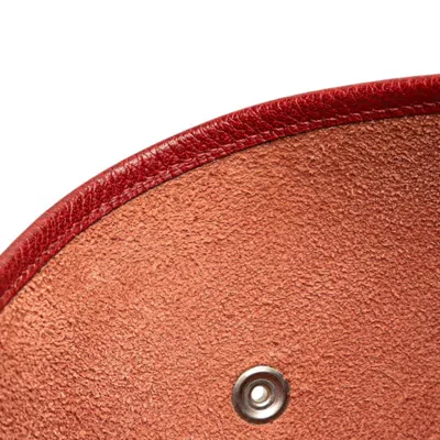 Pre-owned Hermes Evelyne Bordeaux Red Color Fjord Leather Shoulder Bag () In Burgundy