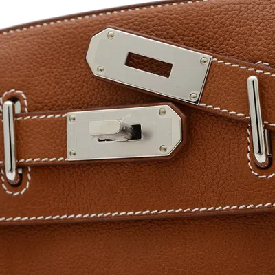 Pre-owned Hermes Fauve Barenia Leather Shoulder Bag Sling Bag ()