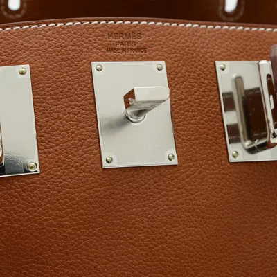 Pre-owned Hermes Fauve Barenia Leather Shoulder Bag Sling Bag ()