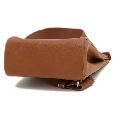 Pre-owned Hermes Fauve Barenia Leather Shoulder Bag Sling Bag ()