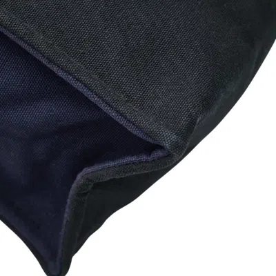 Pre-owned Hermes Fourre Tout Navy Black Canvas Clutch Bag ()