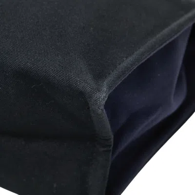 Pre-owned Hermes Fourre Tout Navy Black Canvas Clutch Bag ()