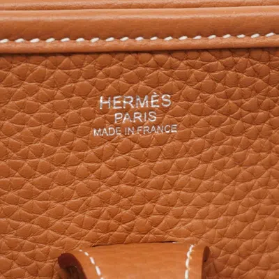 Pre-owned Hermes Gold Taurillon Clemence Leather Shoulder Bag ()
