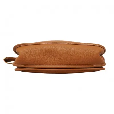 Pre-owned Hermes Gold Taurillon Clemence Leather Shoulder Bag ()