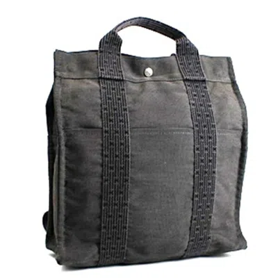 Pre-owned Hermes Gray Canvas Backpack ()