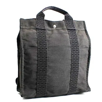 Pre-owned Hermes Gray Canvas Backpack ()