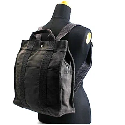 Pre-owned Hermes Gray Canvas Backpack ()