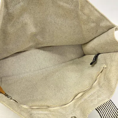 Pre-owned Hermes Gray Canvas Tote Bag ()
