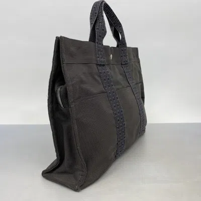 Pre-owned Hermes Gray Canvas Tote Bag ()