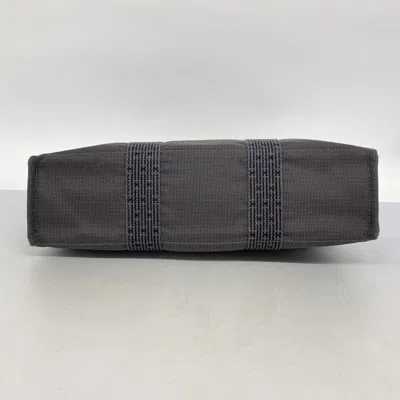 Pre-owned Hermes Gray Canvas Tote Bag ()