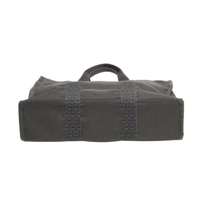 Pre-owned Hermes Gray Canvas Tote Bag ()