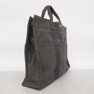 Pre-owned Hermes Gray Canvas Tote Bag ()