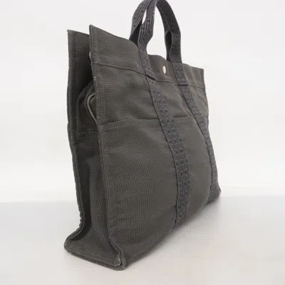 Pre-owned Hermes Gray Canvas Tote Bag ()