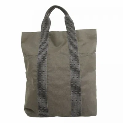 Pre-owned Hermes Gray Canvas Tote Bag ()