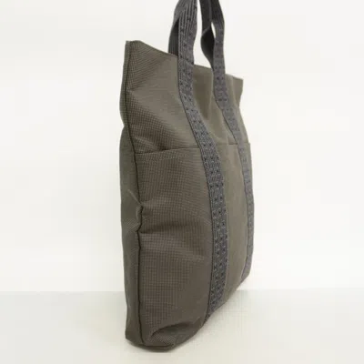 Pre-owned Hermes Gray Canvas Tote Bag ()
