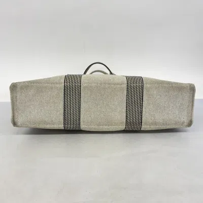 Pre-owned Hermes Gray Canvas Tote Bag ()