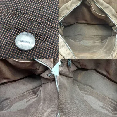 Pre-owned Hermes Her Line Brown Canvas Handbag Tote Bag ()