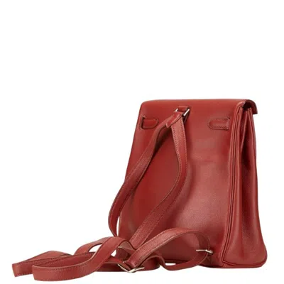 Pre-owned Hermes Kelly Red Color Swift Leather Backpack ()