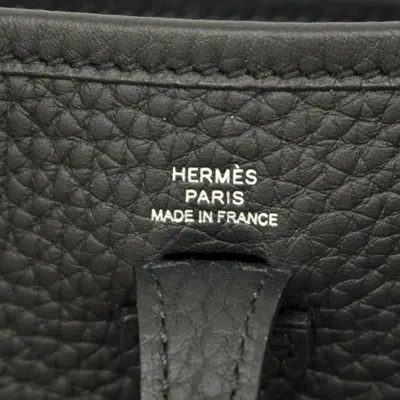 Pre-owned Hermes Mini Black Taurillon Clemence Leather Shoulder Bag ()