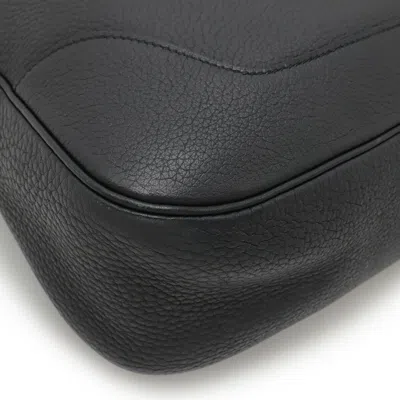 Pre-owned Hermes Mini Blue Indigo Navy Taurillon Clemence Leather Shoulder Bag ()