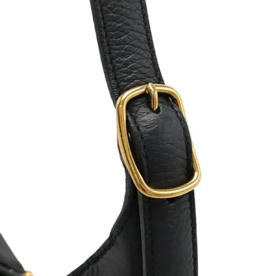 Pre-owned Hermes Mini Blue Indigo Navy Taurillon Clemence Leather Shoulder Bag ()